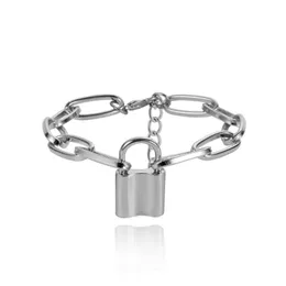 Braccialetti con ciondoli Punk Lock per gioielli da donna Braccialetti Bracciale a catena Pulseira Feminina