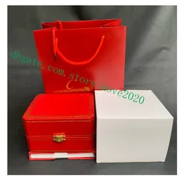 MOVE2020 Großhandel 202122 Luxusuhr Boxen Square Red Box für Uhren Booklet Karte Tags und Papiere auf Englisch