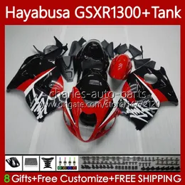 OEM Body +Tank For SUZUKI Hayabusa GSXR 1300CC GSXR-1300 1300 CC 1996 2007 74No.36 GSX-R1300 GSXR1300 96 97 98 99 00 01 GSX R1300 02 03 04 05 06 07 Fairing Kit red black blk