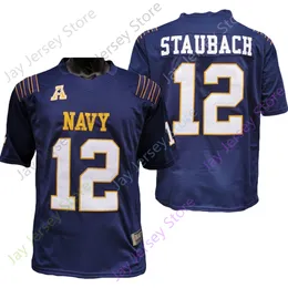 Navy Midshipmen Football Jersey NCAA College Roger Staubach Navy Size S-3XL All Stitched Youth Men