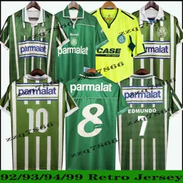 1992 1993 1994 1998 Palmeiras R. CARLOS EDMUNDO Retro Fotbollströjor herr 1999 2010 ZINHO RIVALDO EVAIR Ewerthon Fotbollströjor Uniformer Camisas de Futebol