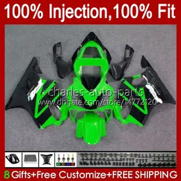 Injection mold Fairings For HONDA CBR 600 FS CC 600F4i CBR600 F4i 01 02 03 Bodywork 46No.110 CBR600F4i Green blk F4 i 600CC 2001 2002 2003 CBR600FS 01-03 OEM Body Kit