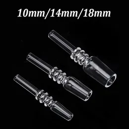 Wholesale 100% Quartz Nail Tips Smoking Accessories for NC Kits 10mm 14mm 18mm Male Joint for Dab Rig Bong