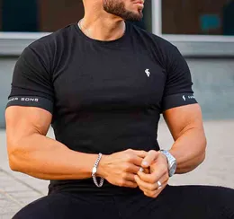2022 Summer Casual Men Running T-Shirts Gym Fitness Training New Male O-Neck Printed High Quality Sports T-Shirts Oversized Tops G220223