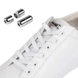 2Pair ny no tie shoelaces speciella kreativa barn vuxna unisex sneakers skor snören strängar platt elastisk låsning shoelace