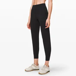 Gevşek Naked Feel Kumaş Yoga Spor Pantolon Egzersiz Joggers Kadın Elastik Egzersiz Salonu Taytlar İki Yan Cep CK1032