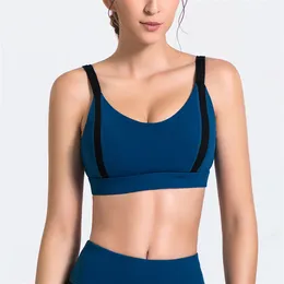 Yoga Melody Toppar Kvinnor Yoga Bralette Sports Bra i Gym Kvinnors Tracksuit Andningsbara Topp Stötskyddade Push Up Workout Jogging