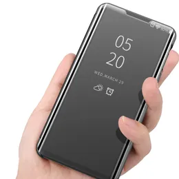 Przypadki do Samsung Galaxy A42 A52 A72 A12 A22 A32 Smart Lustro Flip Phone Case dla S20 S10 S9 S8 Plus Note 8 9 10 20 Ultra Holder Cover