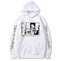 Himiko Toga And Dabi My Hero Academia Anime Men Women Hoodies Winter Long Sleeve Manga Harajuku Fashion Casual Hooded Sweatshirt Y0804