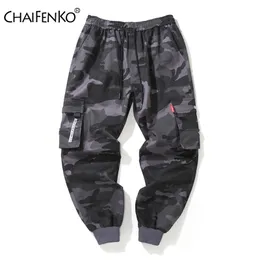 Chaifenko Marka Męskie Joggers Spodnie Kamuflaż Spodnie Cargo Mężczyźni Hip Hop Skateboard Jogger Moda Casual Belki Feet Spodnij Mężczyźni M-8XL 210714