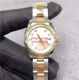 Luxury Women Watch Diamond Sapphire 179173 26 mm Classic Mechanical White Dial Gieatnia Bransoletka ze stali nierdzewnej Wodoodporna zegarek