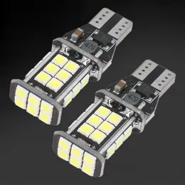 100ピース/ロット卸売ホワイト極めて明るい電球T15 W16W 921 912 3030 24SMDキャンバスエラーフリーLED車のバックアップリバースライト12V