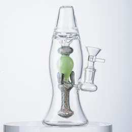 Bong in vetro trasparente con lampada lava Narghilè Dab Rigs Tubi per acqua Accessori per fumatori XL-LX3