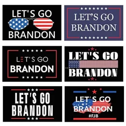 JOHNIN New Let's go Brandon Trump Election Flag Double Sided Presidential