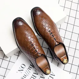 Dress Italy Business Leather Lace Up Formal Wear Men Invisible Increase Casual Shoes 2362