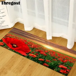 Thregost Hallway Mats Scenic Print 3D Bedroom Living Room Long Floor Rugs Anti-Slip Kitchen Bathroom Carpet Washable 220301