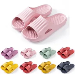 Sommar tofflor Slides skor D6 män Kvinnor Sandal Plattform Sneaker Mens Kvinnor Röd Svart Vit Gul Slide Sandaler Trainer Utomhus Inomhus Slipper 36-45