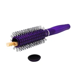 Rökning Acrylic Hair Brush Stash Jar Säker Diversion Secret Security Hidden Tobacco Dry Herb Container Case Partihandel