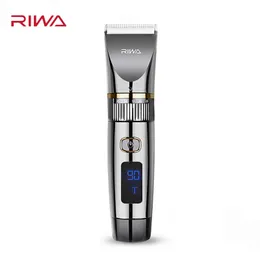 Xiaomi Youpin Riwa Electric-Hair Clipper 기계 6051 머리카락 컷 무선 이발소 전문가 남자 이발사 헤어 - 트리머 LED 디스플레이