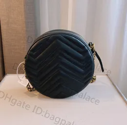 Высокое качество Мини 2022 люкс дизайнеры сумки Marmont круговой плечо сумка мессенджер женские сумки мода старинные сумки напечатанные Crossbody сумка для муфты