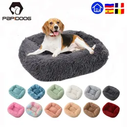 Square Super Soft Dog Bed Warm Plush Cat Mat s For Large s Puppy House Nest Cushion Accessori per prodotti per animali domestici 210924