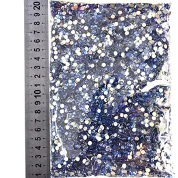 Nail Art Decorations 14400pcs i bulkpaket Partihandel Flatback LT Sapphire Non Fix Glitter Rhinestones SS3-SS20 för H1052