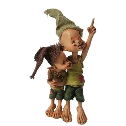 Codzienna kolekcja Rok Fairy Figura Żywica Dekoracja Home Ozdoba Ogród Ornament Akcesoria Elfy Decor Decor Urodziny Prezent 211101