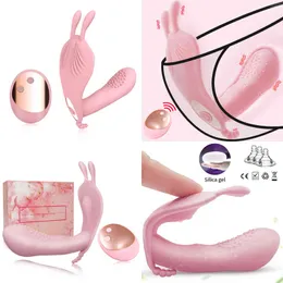 Nxy vibratorer vibrador de conejo conclator remoto para mujer consolador användbar juguetes sexuales masajeador punto g y vagina estimulador 220110