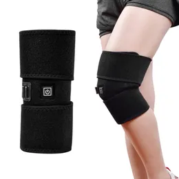 Heated Knee Brace Wrap Support Portable Infrared Heating Pad Winter For Pain Relief US Plug Elbow & Pads