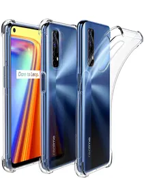 1.5mm Airbag Anti-Shock Crystal Clear TPU Przypadki Osłona dla Oppo Reno 6 Pro Plus 5g Realme X7 Pro C20 C21 100 sztuk / partia