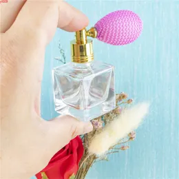 Perfume de vidro portátil garrafas nebulizador 10 ml Vaporizador vazio Cosméticos Garrafa quadrada com atomizador Recarregável líquido frascos 5pcjars