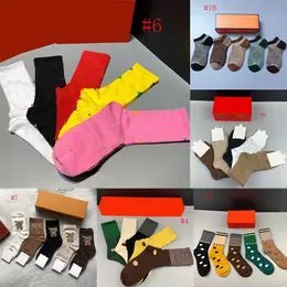 Designer Print Womens Socken Strümpfe Unterwäsche Stickerei Brief Männer Socke Hohe Qualität Baumwolle Frauen Strumpf Großhandel