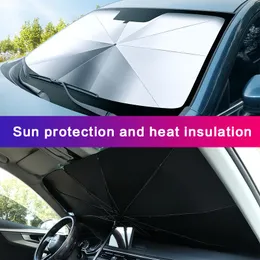 자동차 일광욕 자동차 내부 파라솔 윈드 실드 커버 UV 보호 태양 그늘 전면 창 액세서리