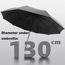 130 سنتيمتر كبيرة الحجم أعلى جودة مظلة الرجال المطر امرأة يندبروف كبير باراجواس ذكر المرأة الشمس 3 قابلة للطي مظلة في الهواء الطلق parapluie 211124