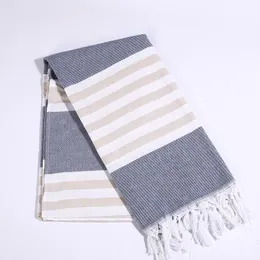 Towel Turkish Tassel Striped Adult Beach Scarves Tippet Shawl El Hammam Spa Blanket 100x180cm