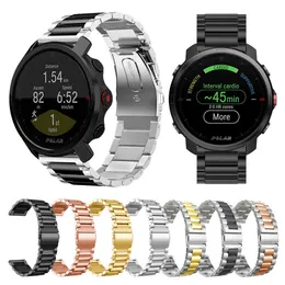 Klasyczny metalowy pasek do pasma Polar Grit X nadgarstek Pasmo zegarkowe ze stali nierdzewnej dla polarnej Vantage M Polar Ignite Smart Watch Bransoletka H0915