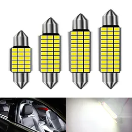 Car Festoon LED Bulb Super Bright Lights 31mm 36mm 39mm 41mm 3014 SMD C5W C10W SUV License Plate Light Auto Interior Reading Dome Lamp Door Lamps