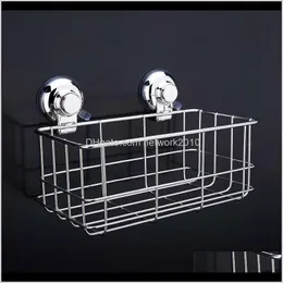 Holders Racks Storage Housekeeping Organization Home & Garden Drop Delivery 2021 304 Stainless Steel Strong Suction Shower Dual Sucker Bathro