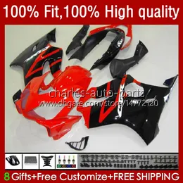 Honda CBR600F4I CBR 600F4I 600 F4I FSレッドブラックCC F4 I 2004-2007 55NO.132 CBR600FS CBR600 F4I 04 05 06 07 600CC 2004 2005 2006 2007注入型キット