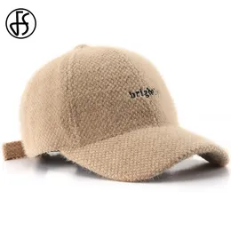 FS Höst Vindtäta Cashmere Baseball Caps Trendy Streetwear Face Cap for Women Plus Velvet Warm Men Hat Gorras Para Mujer