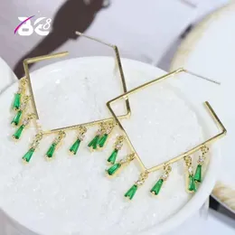 Stadnina BE 8 Modne kolczyki dla kobiet Wedding Wedding Cubic Zirkonia Crystal Bohemian Dubai Bridal Silver Earring E779