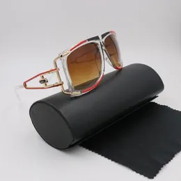 2021 mężczyźni kobiety marka projekt moda metalowe okulary przeciwsłoneczne duże rozmiary kobieta mężczyźni Gafas de Sol Vintage UV400 okulary przeciwsłoneczne z pudełkiem