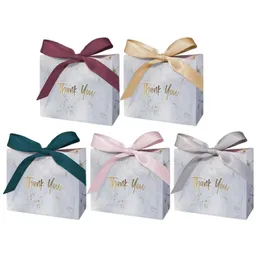 Christmas Decorations Mini Grey Marble Gift Bag Box For Party Baby Shower Paper Chocolate Boxes Package/Wedding Favours Candy