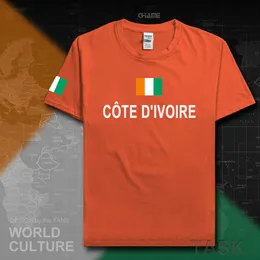 Cote d'Ivoire Wybrzeże Kości Słoniowej Męskie T Shirt Moda Jersey Naród Zespół Bawełniany Koszulka Odzież Sportowa Tee Civ Ivorian Ivoirian X0621