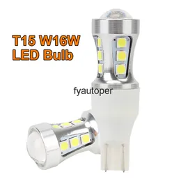 T15 LED Sinyal Işık W16W Ampul Canbus 6000 K Beyaz 12 V Araba Ters Yedekleme Işıkları 2 adet 3030 18SMD Süper Parlak 1000lm