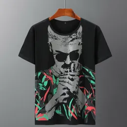 T-shirts Storstorlek 5xl 6xl 7xl Kortärmad O-Neck Baseball Tees Man Sommar Loose Print Toppar Casual Stor Storlek Män T-shirt 210518