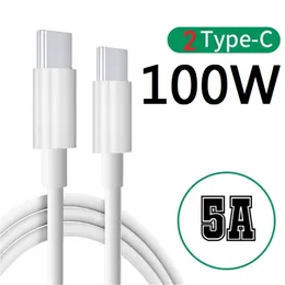 100W 5A 60W 3A Fast Quick Charging Dual USB C Type c PD Cable High Speed Cables For Samsung Galaxy S22 S23 Huawei LG Android phone