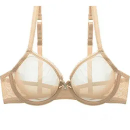 Hohler Damen-BH, durchsichtig, sexy Gaze-Mesh, transparent, ultradünn, BHs B C D E F 75 80 85 90 95 100 US EU UK Drop 211110