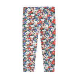 Hoppmätare Barn Blommiga Leggings Byxor Baby Full längd för höst våren Kids Skinny 210529