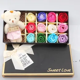 Rose Soap Flower Gift Box Corporate Events Gifts Wedding Birthday Gifts Valentine's Day can be put in the bathtub RRD8248